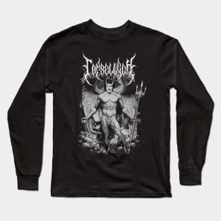 Black Metal The Demon Tom Selleck Long Sleeve T-Shirt